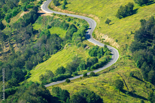view of the road from above