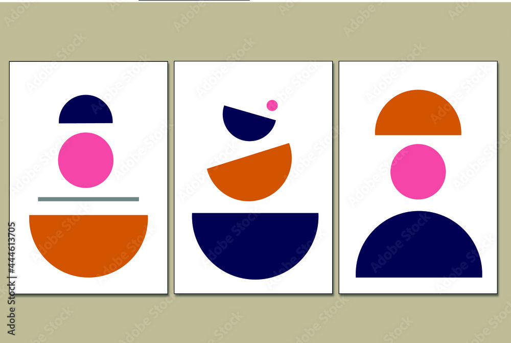 Set of colorful labels. Modern illustration