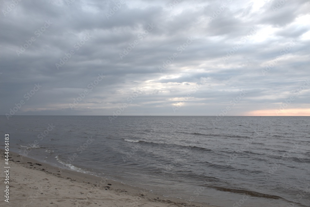 Summer morning on a calm sea