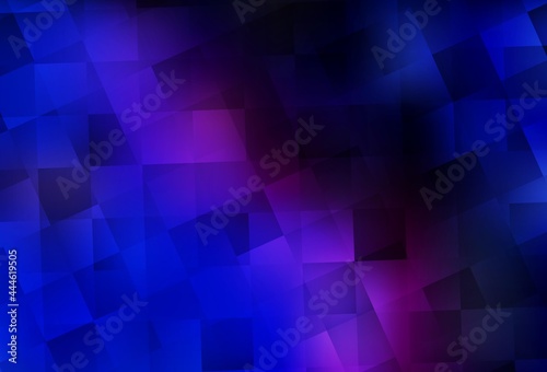 Dark Pink, Blue vector backdrop with rhombus.