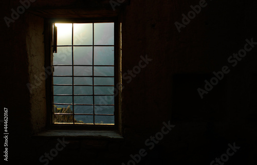 window in the dark