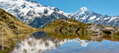 Scenic view of Mount Cook from Mueller Hut Route, Mount Cook National Park, New Zealand © imagoDens