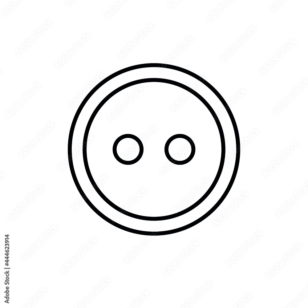 Vector flat button icon isolated on white background Vector flat button icon isolated on white background