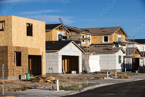 New housing being built in a growing neighborhood © ecummings00
