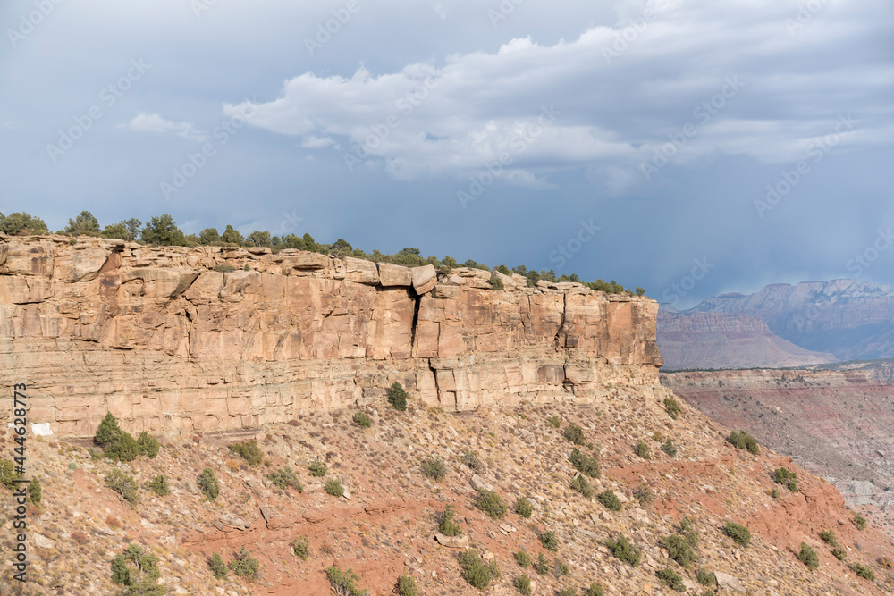 Mesa landform during the day at Hurricane Mesa, Utah