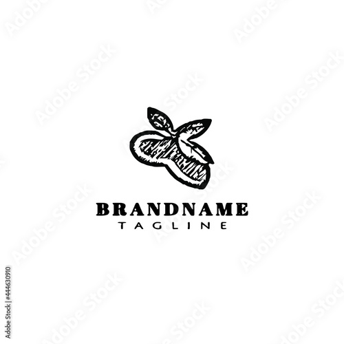 argan cartoon logo template icon vector illustration