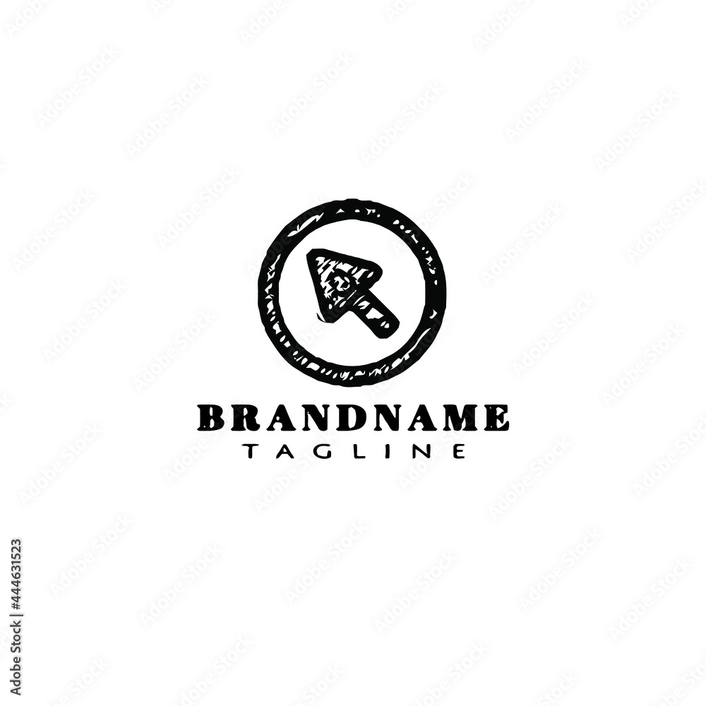 arrow button logo template icon cute vector illustration arrow button logo template icon cute vector illustration