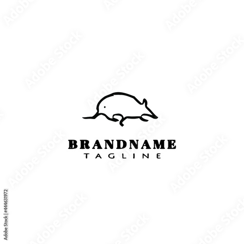 mouse logo icon design template vector illustration