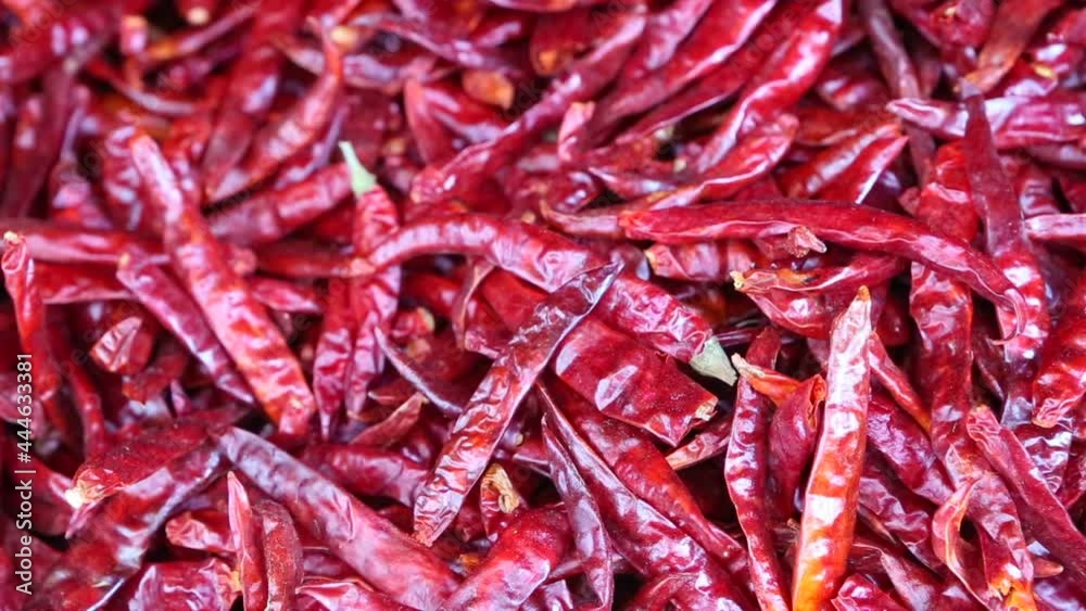 Red Thai Chilli Peppers Thailand Market Red Thai Chilli Peppers Thailand Market