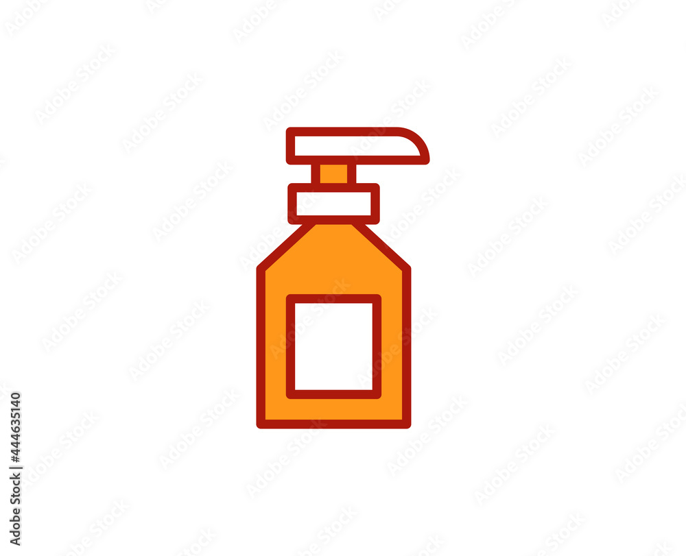 Sunscreen line icon. Vector symbol in trendy flat style on white background. Travel sing for design. Sunscreen line icon. Vector symbol in trendy flat style on white background. Travel sing for design.
