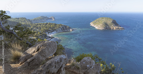 Beautiful aerial view from the Mediterranean coastline