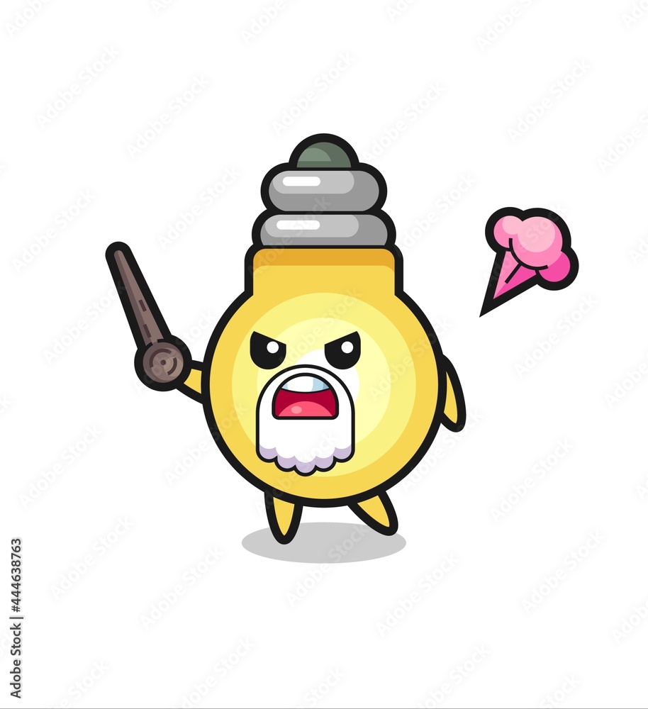 cute light bulb grandpa is getting angry cute light bulb grandpa is getting angry