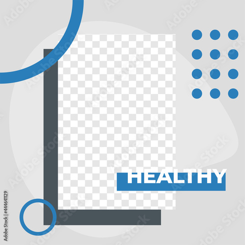 Eye Clinic service sale discount poster social media post template modern minimalis style