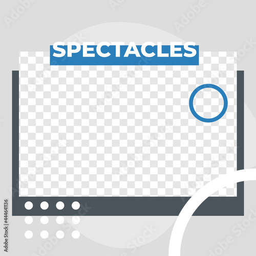 Eye Clinic service sale discount poster social media post template modern minimalis style