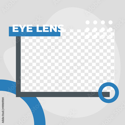 Eye Clinic service sale discount poster social media post template modern minimalis style