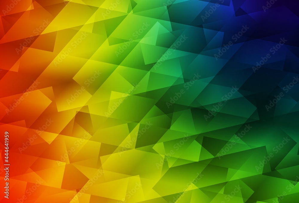 Fototapeta premium Dark Multicolor vector background with rectangles.