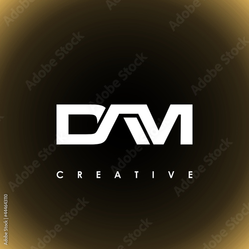 DAM Letter Initial Logo Design Template Vector Illustration