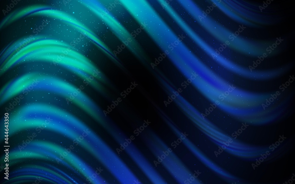 Obraz premium Dark BLUE vector layout with cosmic stars.