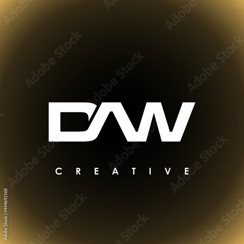 DAW Letter Initial Logo Design Template Vector Illustration