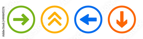 Arrows icon symbol vector collection.