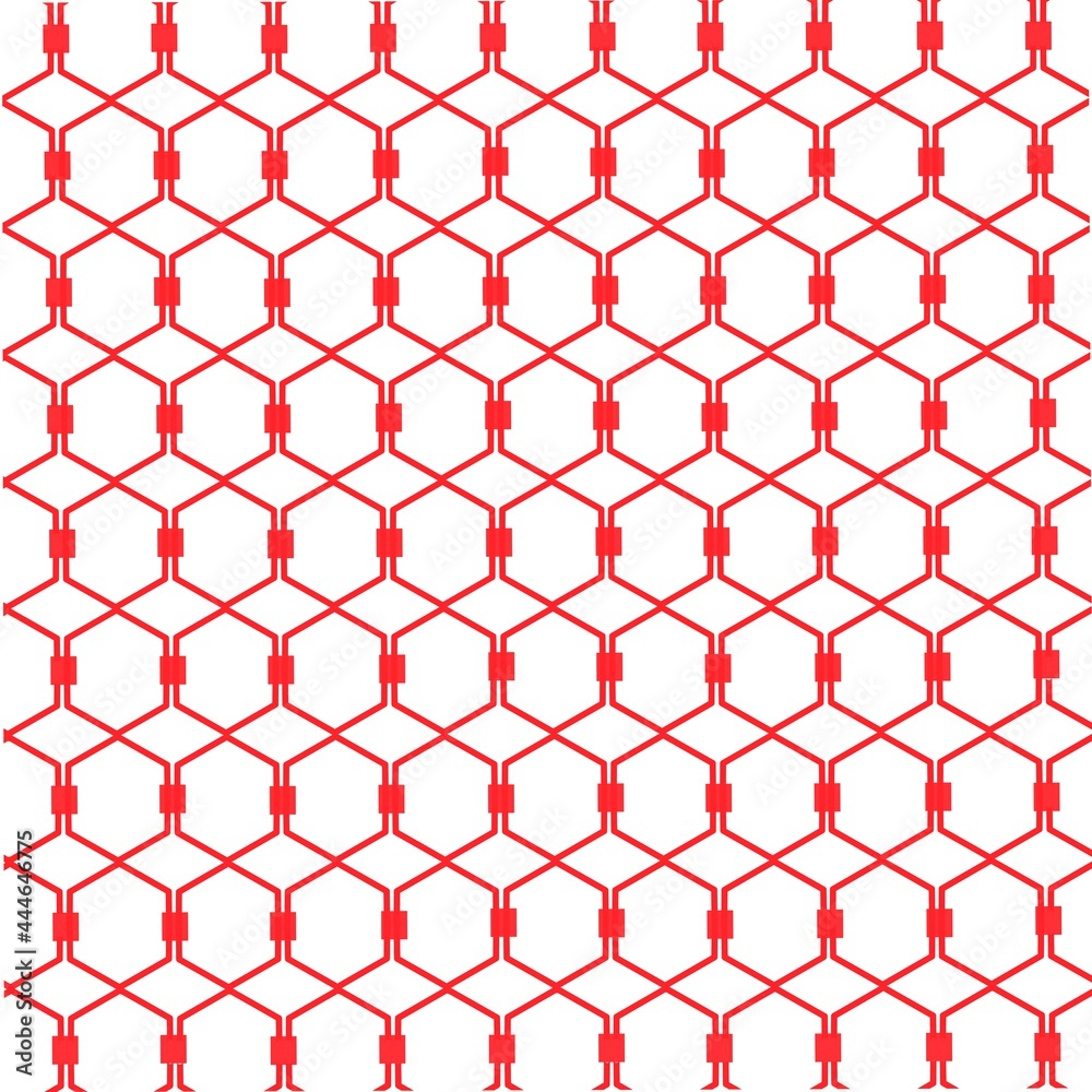 Fototapeta premium shape color red diagonal pattern on white background. Suitable for patterns of clothes, fabrics, etc.