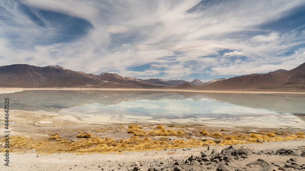 Landscape view in Bolivia close to White Lagoon