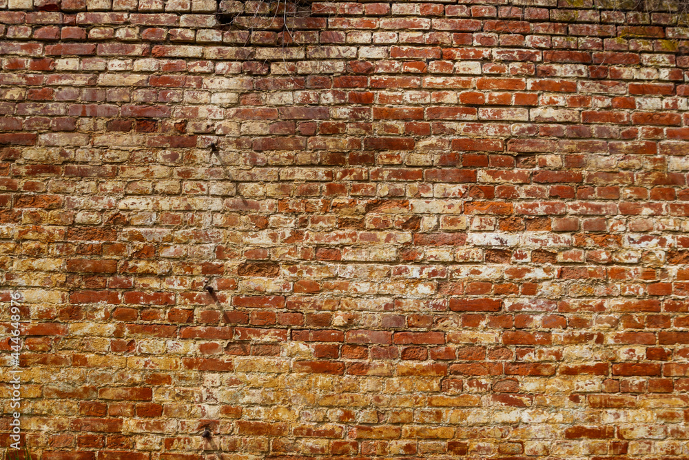Naklejka premium Background of the old red brick wall