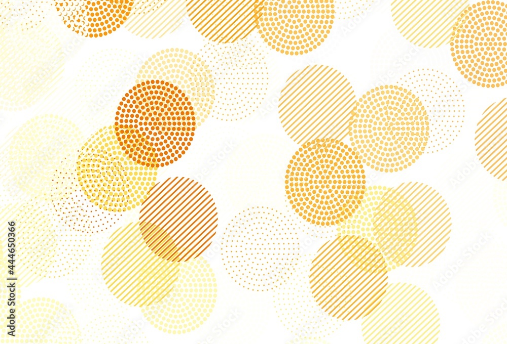 Light Orange vector background with bubbles. Light Orange vector background with bubbles.
