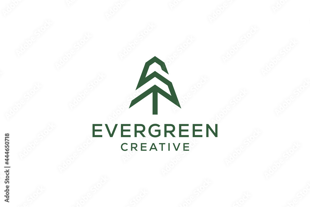 Letter S pine evergreen. fir hemlock spruce conifer cedar coniferous cypress larch pinus tree forest vintage retro hipster line art Logo design Letter S pine evergreen. fir hemlock spruce conifer cedar coniferous cypress larch pinus tree forest vintage retro hipster line art Logo design