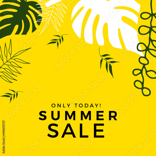 Wallpaper Mural Hand drawn summer instagram posts or social media stories template. Can be use for floral wedding invitation, greeting card, banner, flier, business card and more Torontodigital.ca