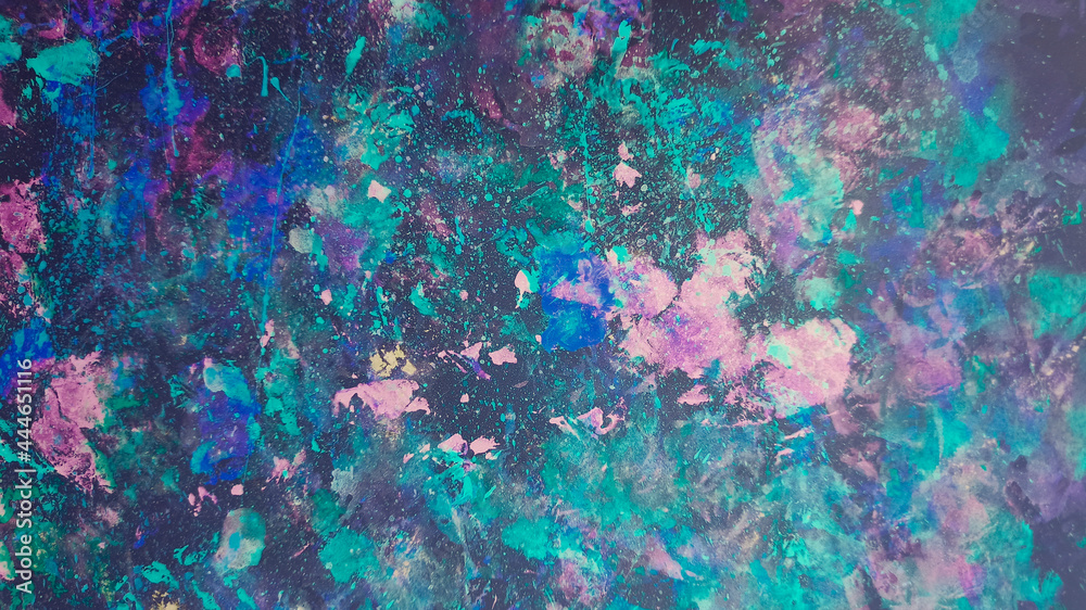 Naklejka premium Cobalt Abstract Ink. Blue Watercolor Poster. Azure Grunge Wallpaper. Navy Texture Paste. Paint Element. Design Decoration. Art Brush. Splash Watercolour.