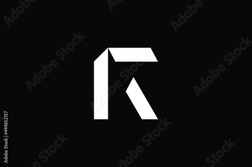 Free Download RF logo letter design on luxury background. FR logo monogram initials letter concept. FK icon logo design. KF elegant and Professional letter icon design on black background. FK KF FR RF - GFXLoad