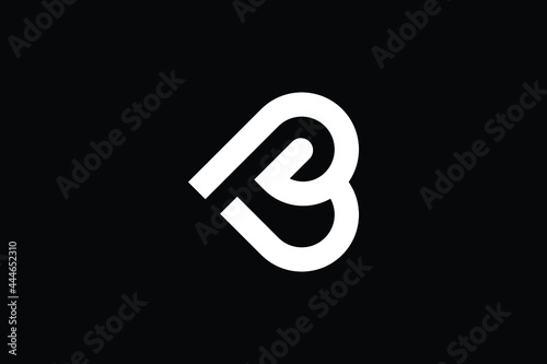 BP logo letter design on luxury background. PB logo monogram initials letter concept. BP icon logo design. BP elegant and Professional letter icon design on black background. B P PB BP photo