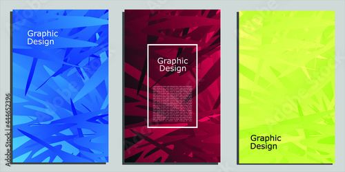 Minimalist cover design with natural nuance. Colorful halftone gradient. Future geometric pattern.