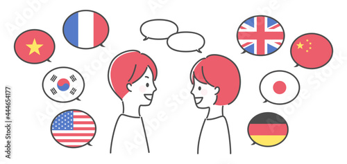 simple illustration of learning languages