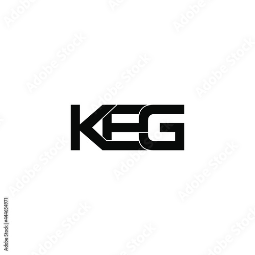 keg initial letter monogram logo design