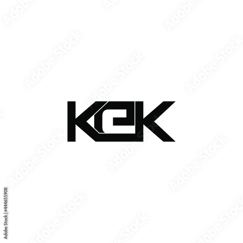 kek initial letter monogram logo design © ahmad ayub prayitno