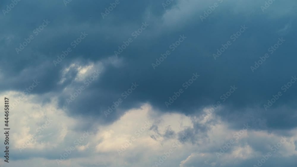 Blue sky with clouds time lapse slow motion Blue sky with clouds time lapse slow motion