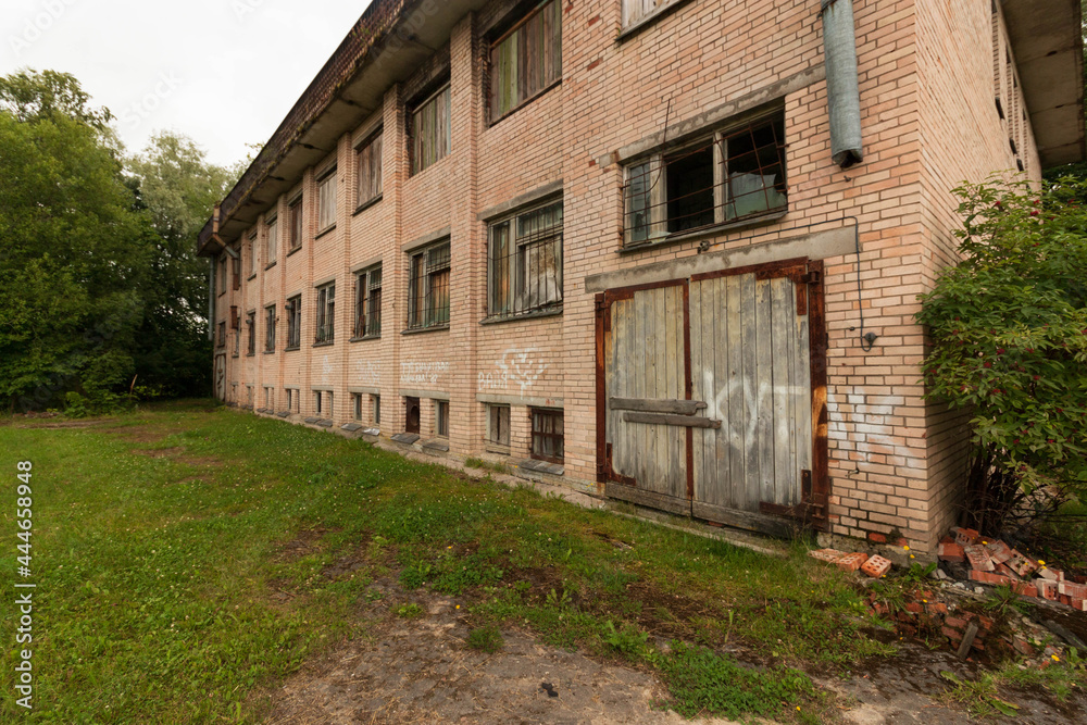 abandoned workshop building at the factory abandoned workshop building at the factory