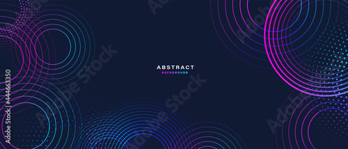 Abstract background with colorful geometric shapess. Digital future technology concept. vector illustration.