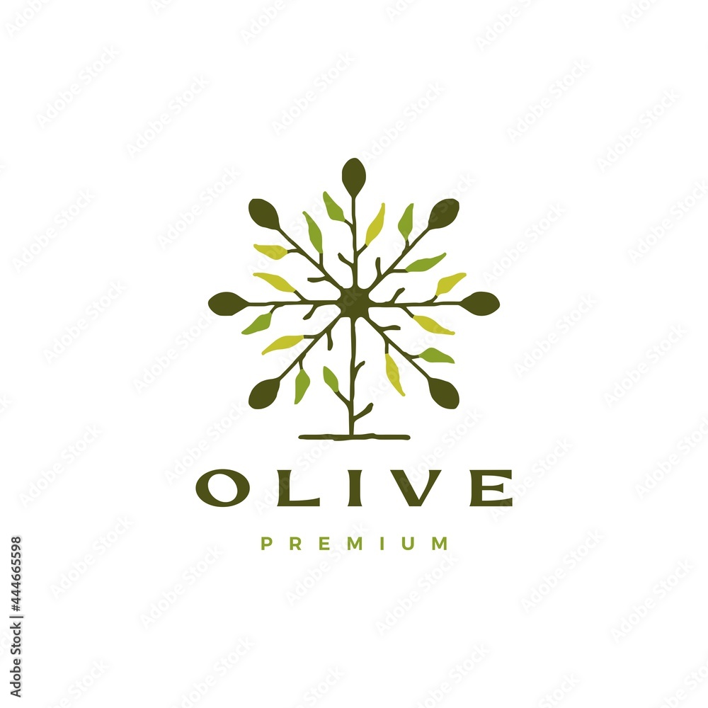 olive tree leaf logo vector icon illustration olive tree leaf logo vector icon illustration