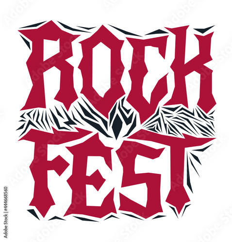 Hardcore Rock Fest Post design template Metal Festival post.