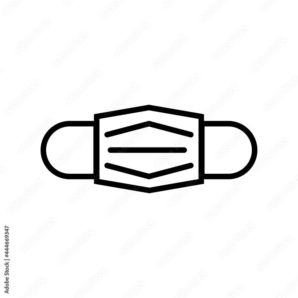 Medical mask. Virus protection illustration Medical mask. Virus protection illustration