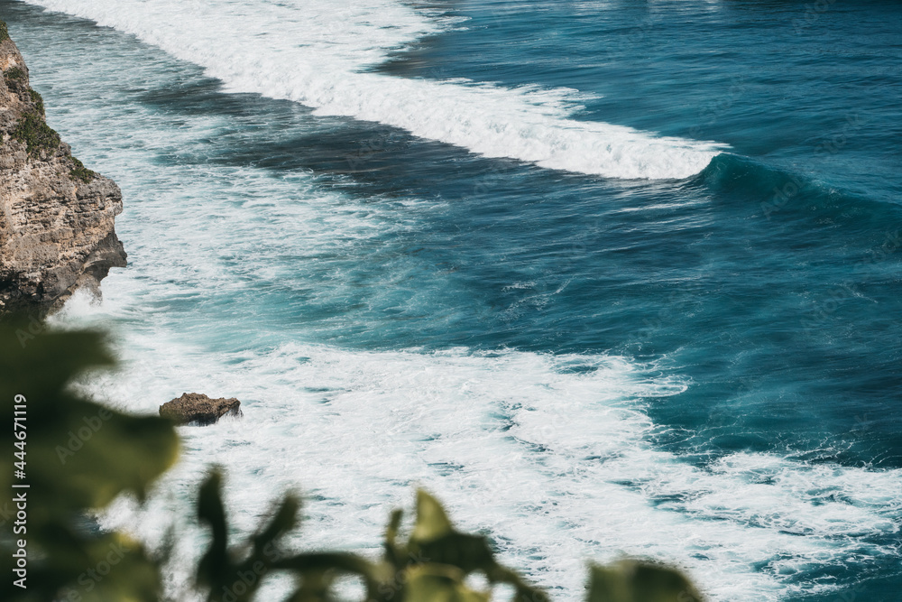 custom made wallpaper toronto digitalOcean waves crashing on rocky shore during daytime