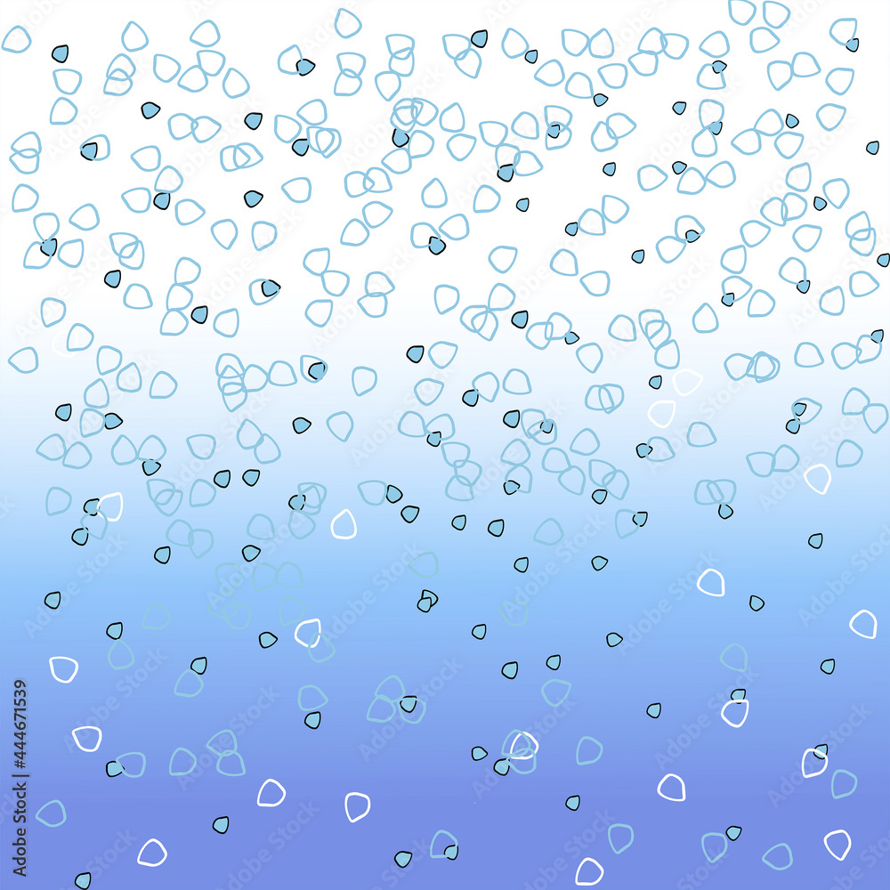 Seamless backgrounds for scrapbooking, needlework and printing on all types of clothing and fabric. Blue sky with dots. Incredibly beautiful and delicate lines. Blue, pink, transition with a slight gr