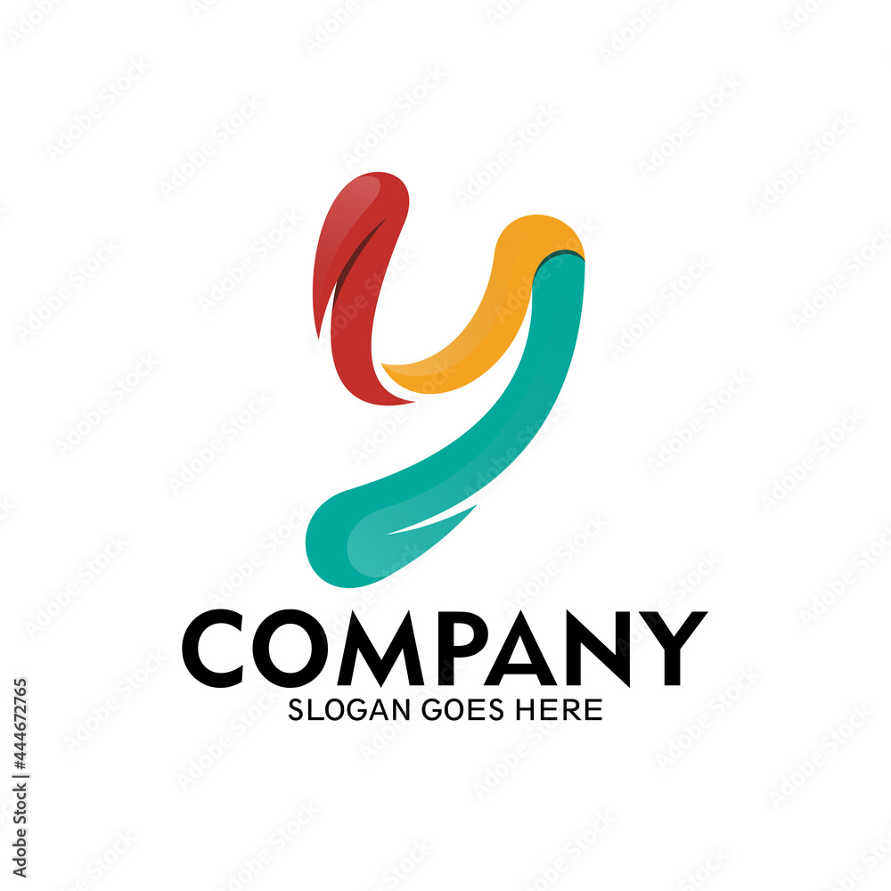 Obraz premium Initial letter Y logo template, Creative logo design