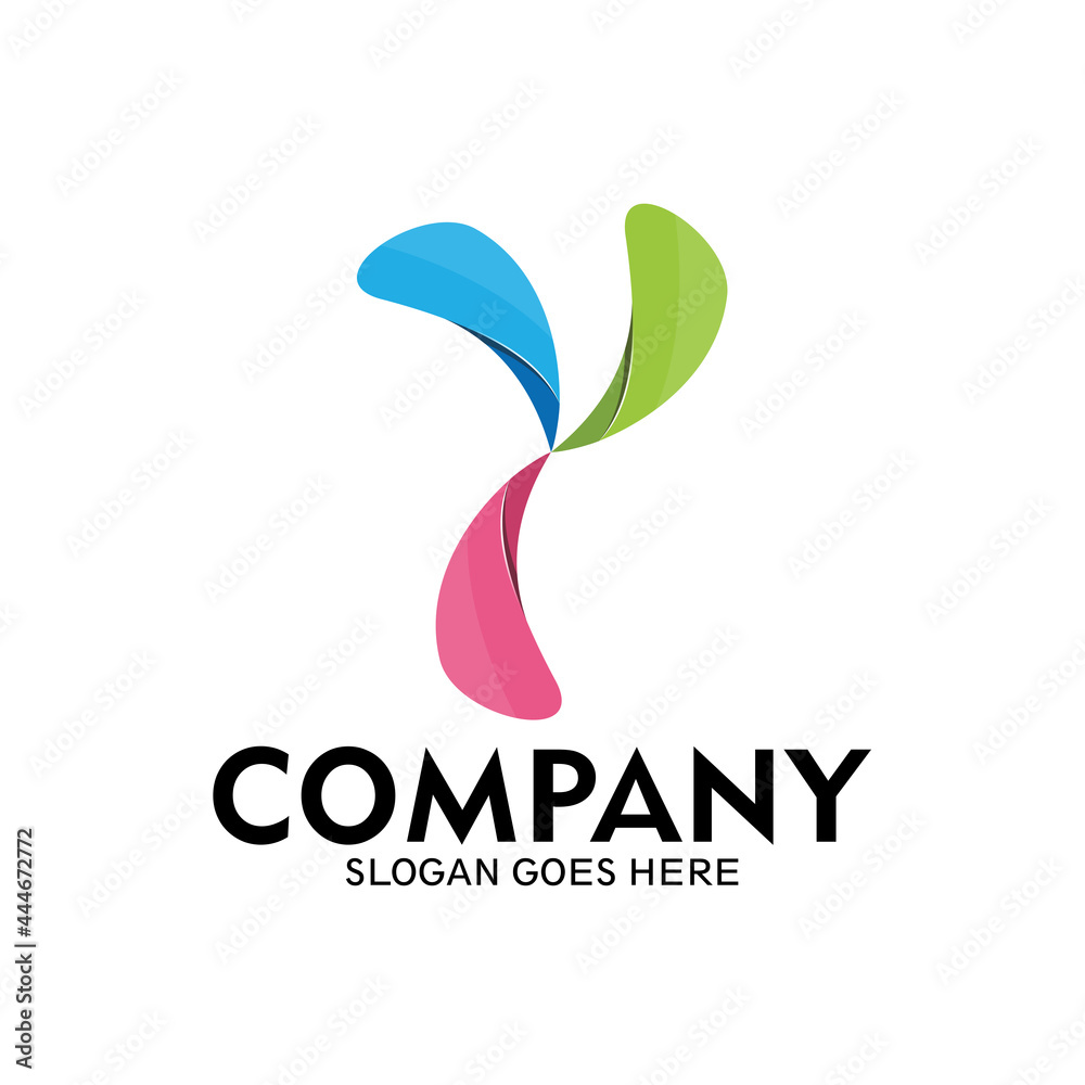 Fototapeta premium Initial letter Y logo template, Creative logo design