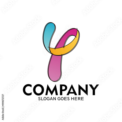 Initial letter Y logo template, Creative logo design