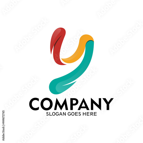 Initial letter Y logo template, Creative logo design