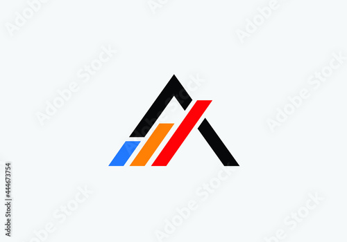 Real estate house vector monogram logo template